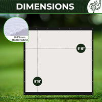Golf Simulator Impact Screen – Golf Simulators W/Grommets, Borders, Bungee Cords