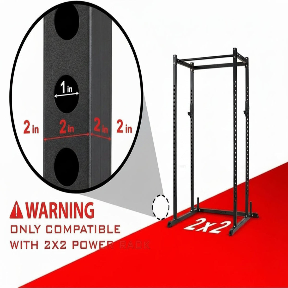 Metal Horizontal Olympic Weight Plate & Barbell Rack + Weight Plate Holder Attachment 2X2