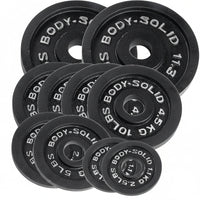 Cast Iron Olympic Weight Plate Set, Free Weights Dumbbell Plates with 2 Inch Standard Hole for All Olympic Barbell Types