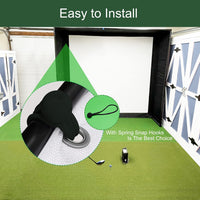 Golf Simulator Impact Screen – Golf Simulators W/Grommets, Borders, Bungee Cords