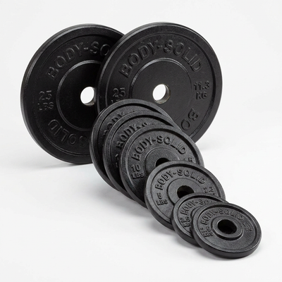 Olympic Weight Plates Built for Strength Training, Cast Iron Construction, 2 Inch Standard Hole, Machine-Bored