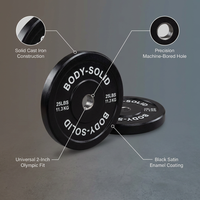 Cast Iron Olympic Weight Plate Set, Free Weights Dumbbell Plates with 2 Inch Standard Hole for All Olympic Barbell Types — infographic