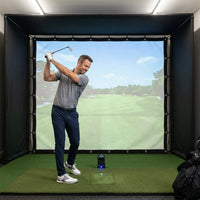 Golf Simulator Impact Screen – Golf Simulators W/Grommets, Borders, Bungee Cords — Lifestyle