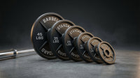 Steel Olympic Plates 175LB Set - 2 Inch Olympic Hammertone Coated 2X 2.5Lb, 5Lb, 10Lb, 25Lb, & 45Lb for Weight Lifting Training — Lifestyle